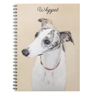 Whippet-schildering - Kute Original Dog Art Notitieboek
