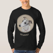 Whippet-schildering - Kute Original Dog Art T-shirt (Voorkant)