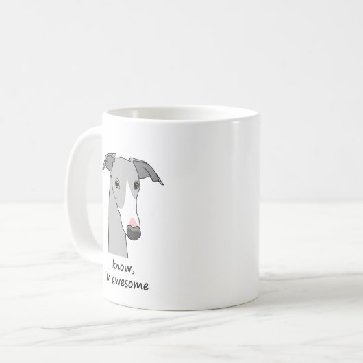 Whippet Semaphore café Mug #1 (Devant gauche)