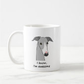 Whippet Semaphore Coffee Mok #1 (Links)