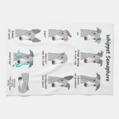 Whippet Semaphore Theedoek (Horizontaal)