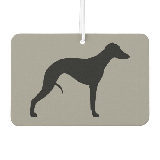 Whippet Silhouette Luchtverfrisser (Voorkant)