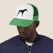 Whippet Silhouette Trucker Pet (In situ)
