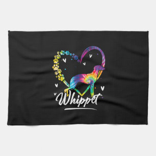 Whippet Tie Dye Rainbow Hondenliefhebber Gift T-Sh Theedoek