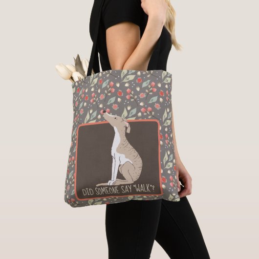 WHIPPET wil een Walk Canvas tas (Dichtbij)