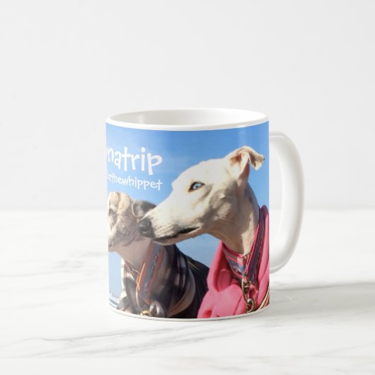 #whippetsonatrip mok (Voorkant rechts)