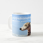 #whippetsonatrip mok (Voorkant links)