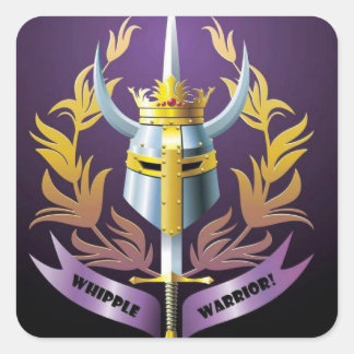 Whipple Warrior Square Sticker van The Dude