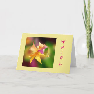 "Whirl" Verjaardag Wenskaart Kaart