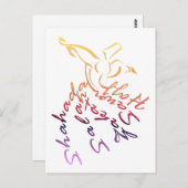 Whirling Dervish Briefkaart (Voorkant / Achterkant)