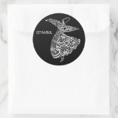Whirling Dervish Ronde Sticker (Tas)