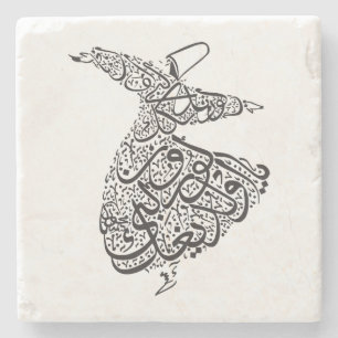 Whirling Dervish Stenen Onderzetter