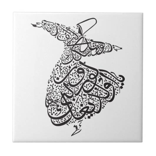 Whirling Dervish Tegeltje (Voorkant)
