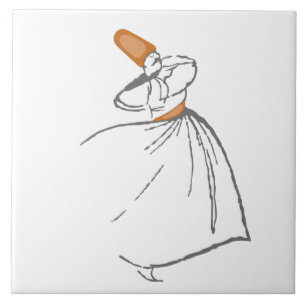 Whirling Dervish Tile Tegeltje