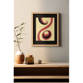 Whirling in Harmony: Bold Abstract Poster Set I