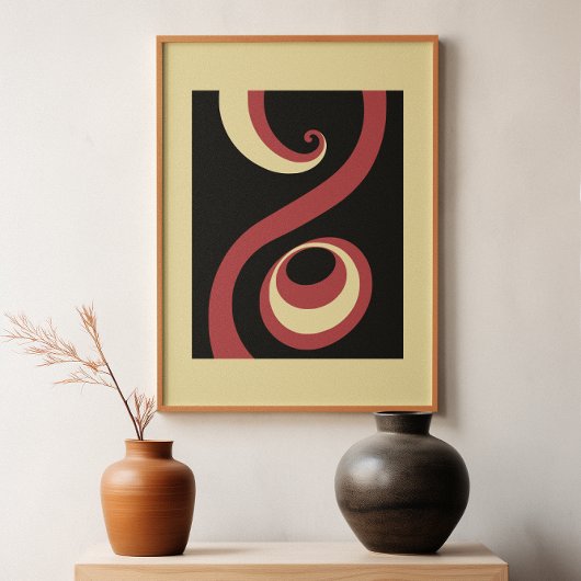 Whirling in Harmony : Bold Abstrait Poster Set II