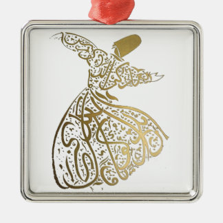 Whirling Sufi Dervish Metalen Ornament