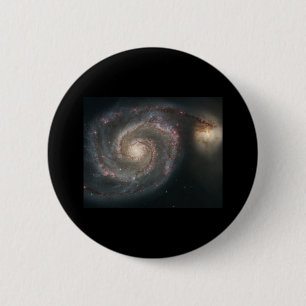 Whirlpool Galaxy (M51) Ronde Button 5,7 Cm