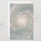 Whirlpool Galaxy met lijnen Briefpapier (Voorkant / Achterkant)