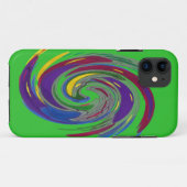 Whirlwind Green Hoesje-Mate iPhone Case (Achterkant (horizontaal))