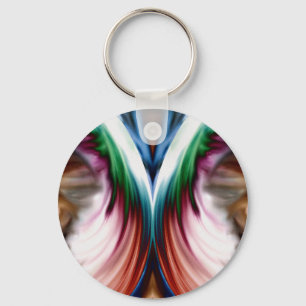 Whirlwind Rainbow Golden Snow Mirror Sleutelhanger