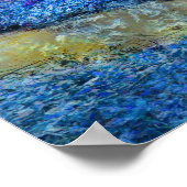 Whisher, affiche du paysage naturel, paysage bleu, (Coin)