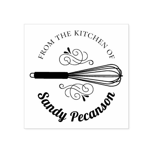 Whisk bloeien uit de keuken van de stempel (Afrduk)