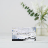 Whisk | Carte de visite en marbre bleu (Debout devant)