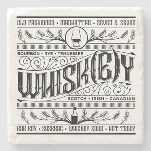 Whisk(e)y Onderzetter (Voorkant)