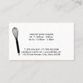 Whisk en Icing | Bakkerij Visitekaartje (Achterkant)