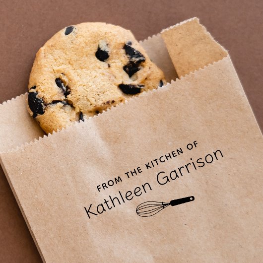 Whisk gepersonaliseerd bakken koken 	rubberstempel