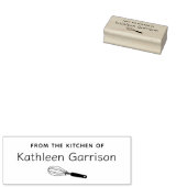 Whisk gepersonaliseerd bakken koken 	rubberstempel (Gestempeld)