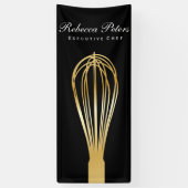 Whisk (goud) | Cultuurmeester Spandoek (Verticaal)