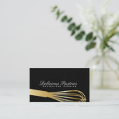 Whisk (goud) | Cultuurmeester Visitekaartje (Staand voorkant)