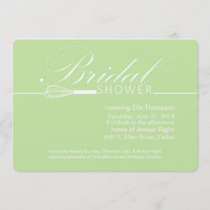 Whisk her Away Modern Bridal Shower Kaart