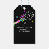 Whisk je een vrolijke kerst bakken cadeaulabel (Achterkant)