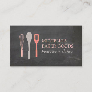 WHISK SPOON SPATULA LOGO Bakery Visitekaartje