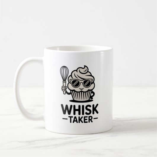 Whisk Taker Mug – Funny Baking Gift for Bold Cooks Koffiemok (Links)
