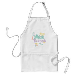 Whisk Taker – Playful Pastel Kitchen Apron Standaard Schort