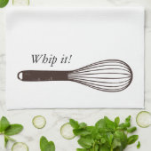 Whisk Thé Serviette de cuisine (Plié)
