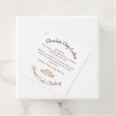 Whisk & Warmth Chocolade Cookie Ingredienten Label (In situ)