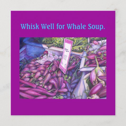 Whisk Well for Whale Soup Menu (Voorkant)
