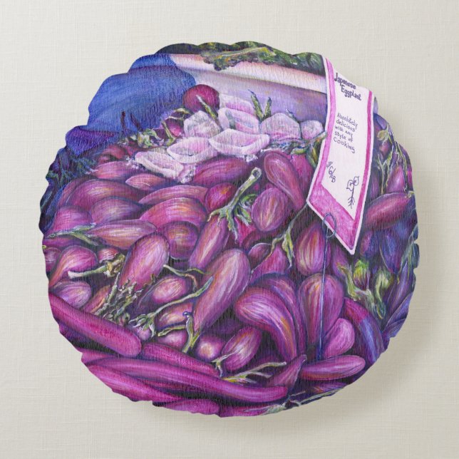 Whisk Well for Whale Soup Rond Kussen (Voorkant)