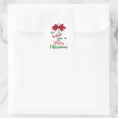 Whisk you Merry Kerstmis Ronde Sticker (Tas)
