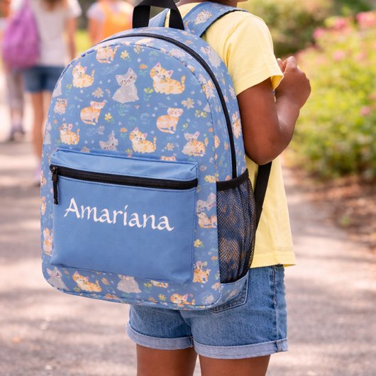 Whisker Blooms & Daydreams Bedrukte Rugzak