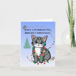 Whisker Festive Wishes Folded Greeting Card Kaart