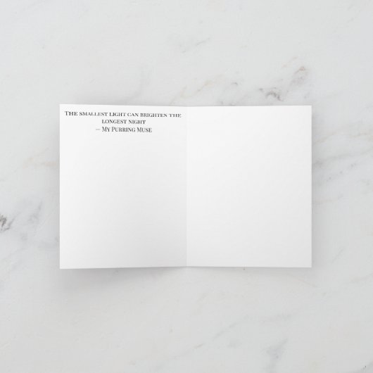 Whisker Festive Wishes Folded Greeting Card Kaart (Binnen)