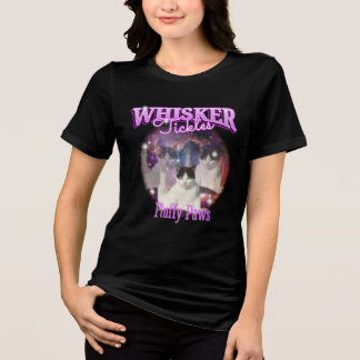 WHISKER kietelen en pluizige poten Tri-Blend Shirt