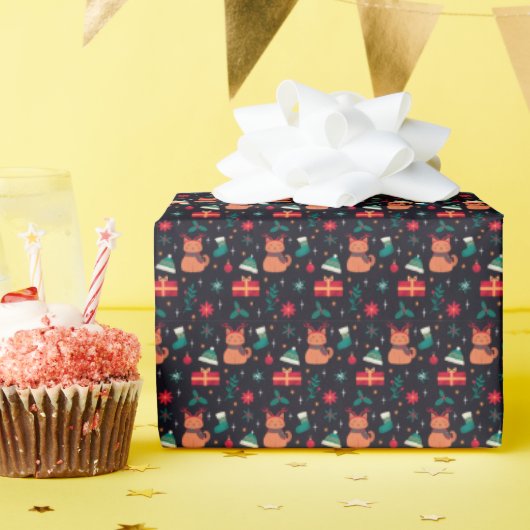 Whisker Wonderland Cadeaupapier (Verjaardagsfeest)