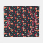 Whisker Wonderland Fleece Deken (Voorkant (Horizontaal))